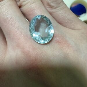Natural Aquamarine Gemstone Oval. Cut Appx 9Cts